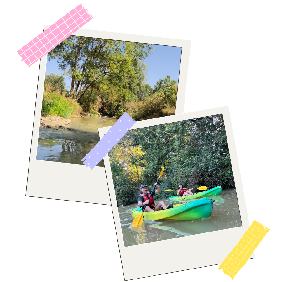 canoes gers nature rivière balade amis famille